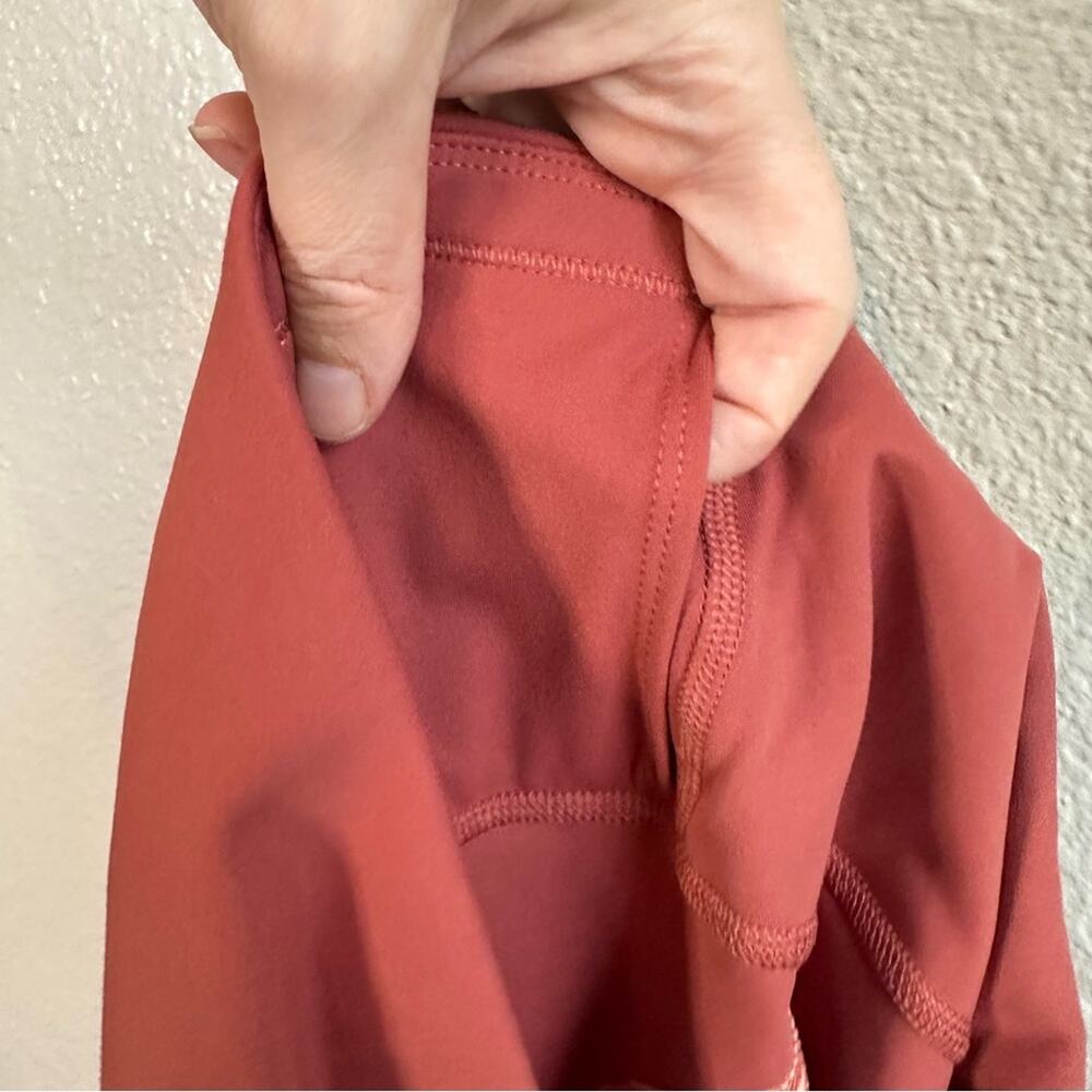 NWT Nike Yoga High Rise 7/8 Length Tight Leggings Rusty Red Pink Women’s Size 2X - Picture 12 of 12